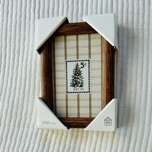 Hearth & Hand with Magnolia Christmas Tree Stamp Framed Wall Art 5”x 7” NWT